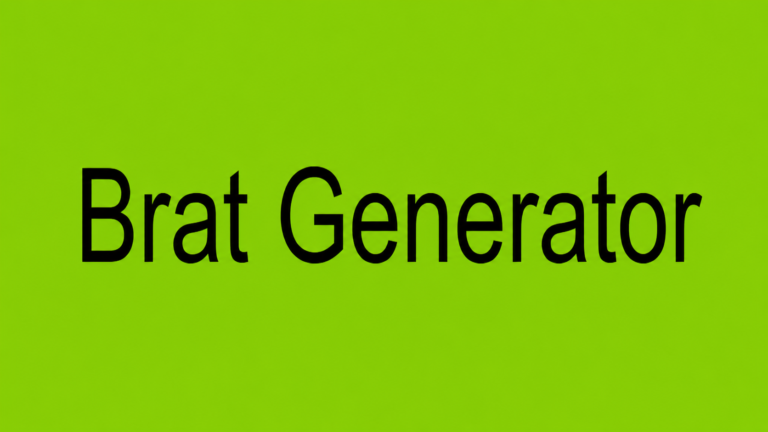 Brat Generator: Erstellen Sie virale Inhalte mühelos – Kostenlos & Online